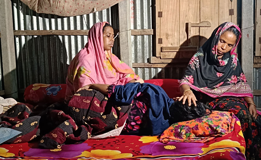 সলঙ্গায় যৌতুকের টাকা না পেয়ে অন্তঃসত্ত্বা  স্ত্রীর পেটে লাথি, সন্তান নষ্টের অভিযোগ