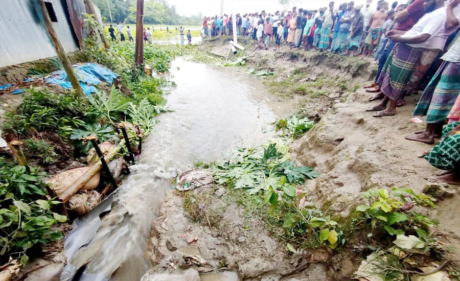 বগুড়ায় ড্রেনে পড়ে নিখোঁজ শিশু ফাইমের মরদেহ উদ্ধার