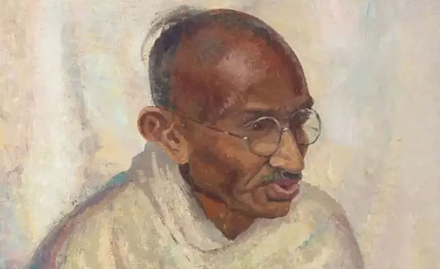 আড়াই কোটি টাকায় বিক্রি হলো মহাত্মা গান্ধীর বিরল তৈলচিত্র