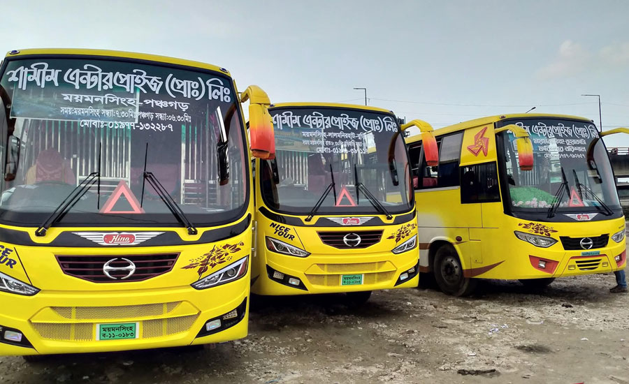 বরিশাল-ময়মনসিংহ রুটে চলাচলে একমাত্র যাত্রীবাহী পরিবহন বাধার অভিযোগ