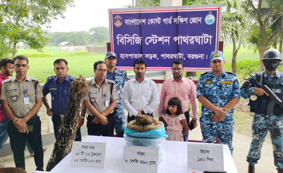 বরগুনার পাথরঘাটায় ধ্বংস ১১ কেজি গাঁজা ও ইয়াবা, জব্দকৃত মাদকের মূল্য ৪ লাখ টাকা