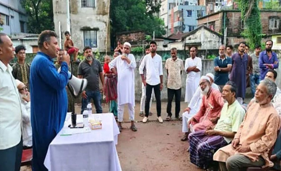 ময়মনসিংহ নগরীর আকুয়া চৌরাঙ্গী মোড় এলাকায় সিসি ক্যামেরা উদ্বোধন 