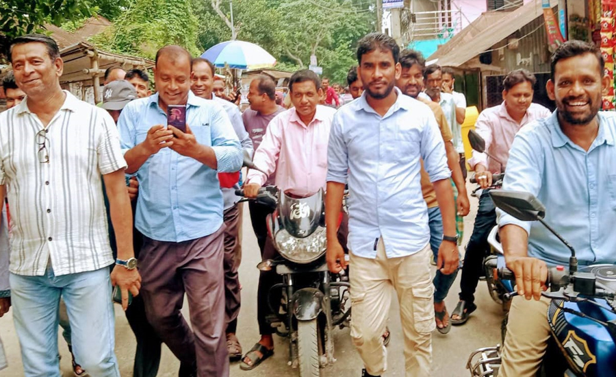 আ.লীগের ডাকা হরতালের প্রতিরোধে  আলফাডাঙ্গায় বিএনপির অবস্থান কর্মসূচি 