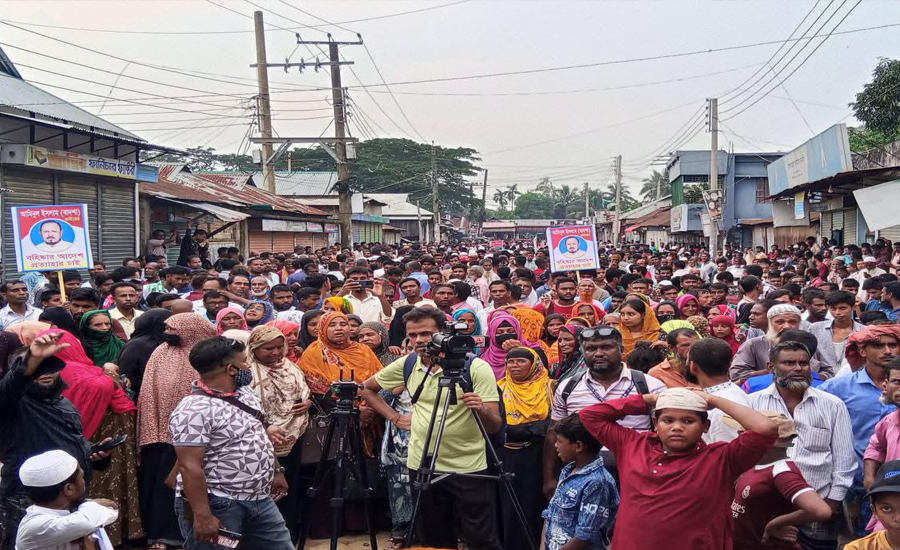 ঝিনাইগাতীতে বিএনপি নেতার বহিষ্কারাদেশ বাতিলের দাবিতে বিক্ষোভ সমাবেশ 