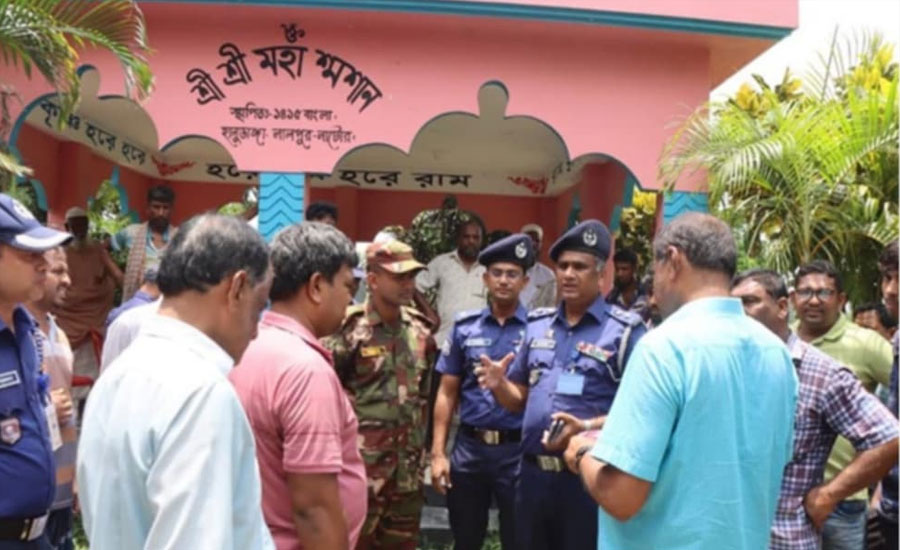 নাটোরে কালিমন্দিরে প্রতিমা ভাংচুরের অভিযোগ