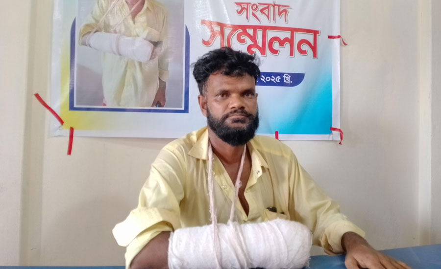 আওয়ামী লীগ নেতাকে চাঁদা না দেওয়ায় বিএনপি নেতাকে মিথ্যা মামলা ও পেটানোর অভিযোগ