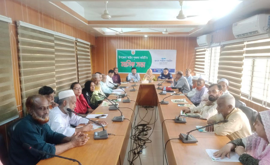 নাসিরনগরে মাসিক আইন শৃংখলার  সভা অনুষ্ঠিত 