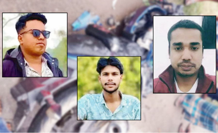 একসঙ্গেই থাকতেন প্রবাসী ৩ বন্ধু, একই বাইকে গেল প্রাণ 