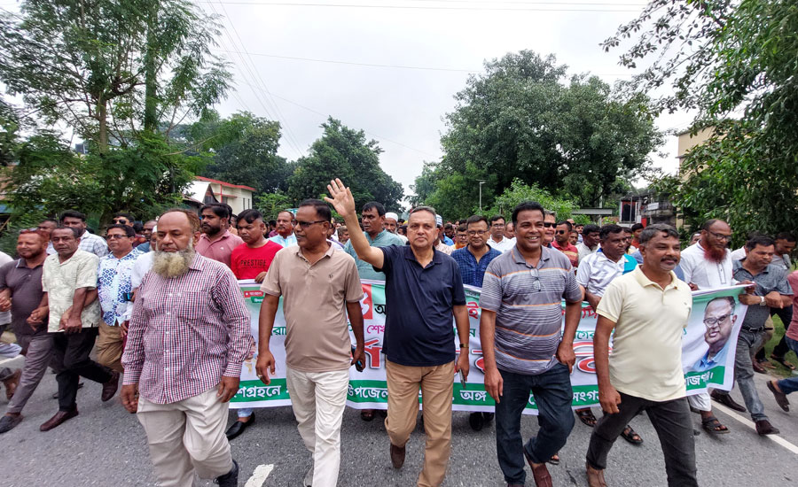 কাজিপুরে জুলাই গণঅভ্যুত্থান দিবসে বিএনপির র‍্যালি ও আলোচনা