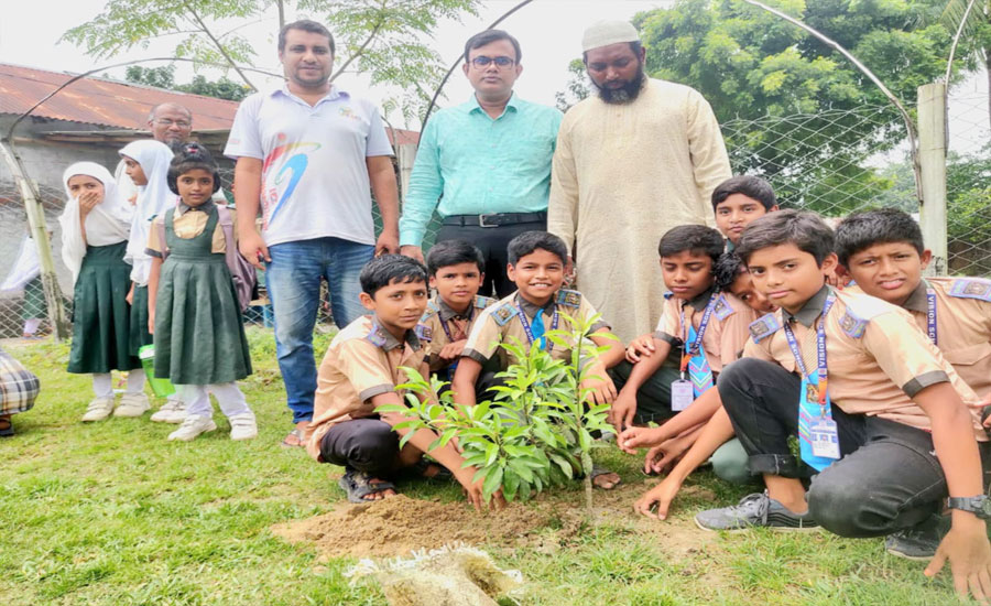 রহনপুরে প্রবাসী কল্যাণ ব্যাংকের বৃক্ষরোপণ কর্মসূচি