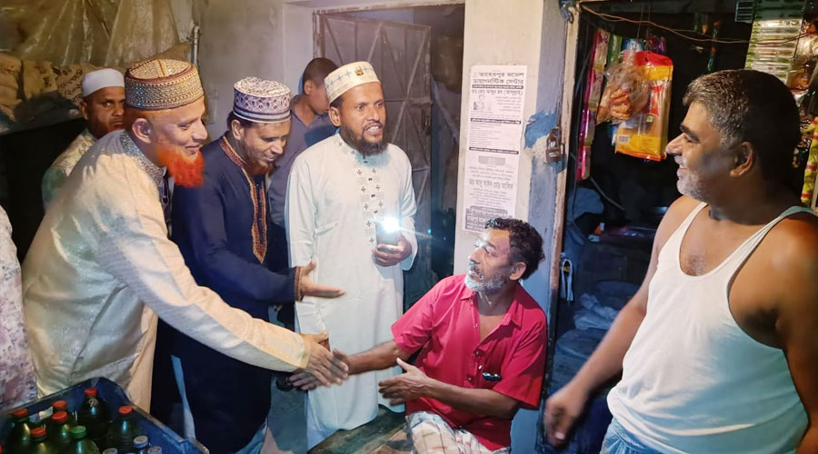 বাগমারার শ্রীপুর ইউনিয়নের ডাক্তার আব্দুল বারীর পথসভা 