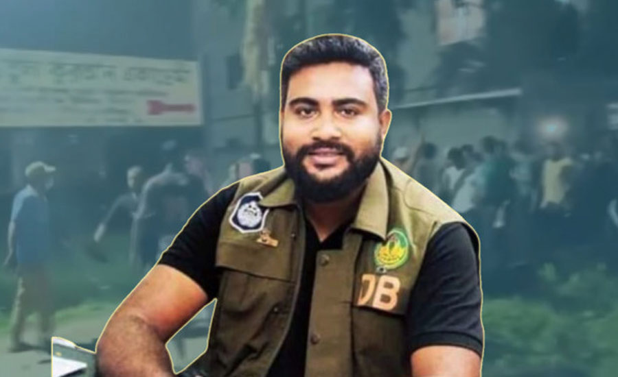 আত্মগোপনে থাকা সাবেক এসআই ‘ডিবি হাসান’কে গণপিটুনি দিয়ে পুলিশে সোপর্দ