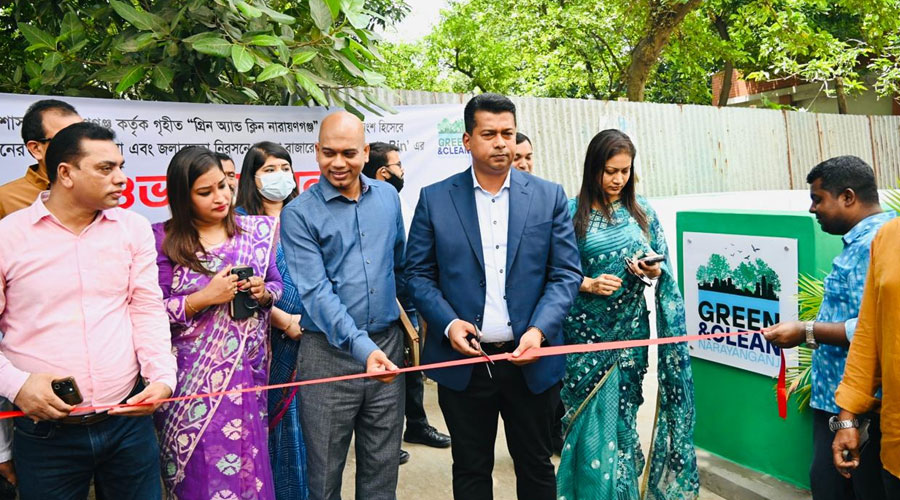 নারায়ণগঞ্জ জেলা প্রশাসকের উদ্যোগে ১০০টি ওয়েস্ট বিন স্থাপন