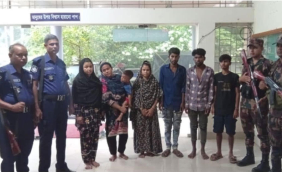 গারো পাহাড় সীমান্তে পাচারকারীসহ আটক ৭ জন বাংলাদেশী