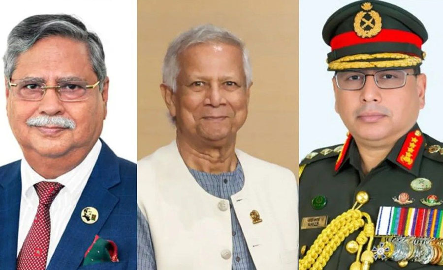রাষ্ট্রপতি ও প্রধান উপদেষ্টার সঙ্গে সেনাপ্রধানের সাক্ষাৎ