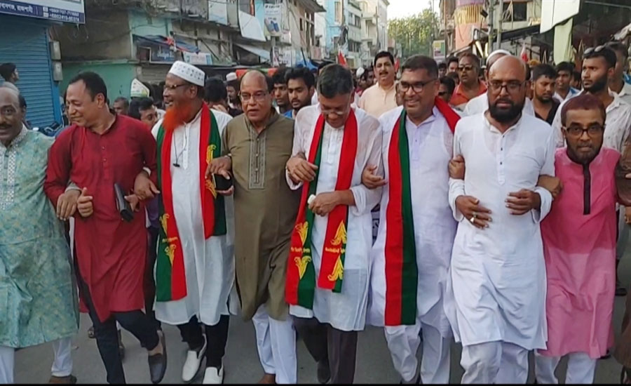 চাঁপাইনবাবগঞ্জে বিএনপির ৪৭তম প্রতিষ্ঠাবার্ষিকী উপলক্ষে শোভাযাত্রা