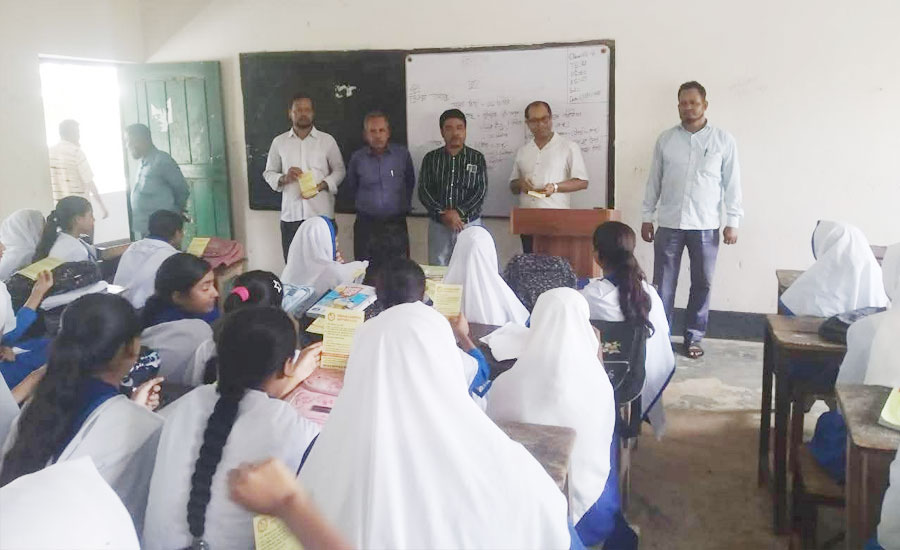 দাগনভূঞায় টাইফয়েড টিকাদানে উদ্বুদ্ধ করতে ৪ শিক্ষা প্রতিষ্ঠানে প্রচারণা
