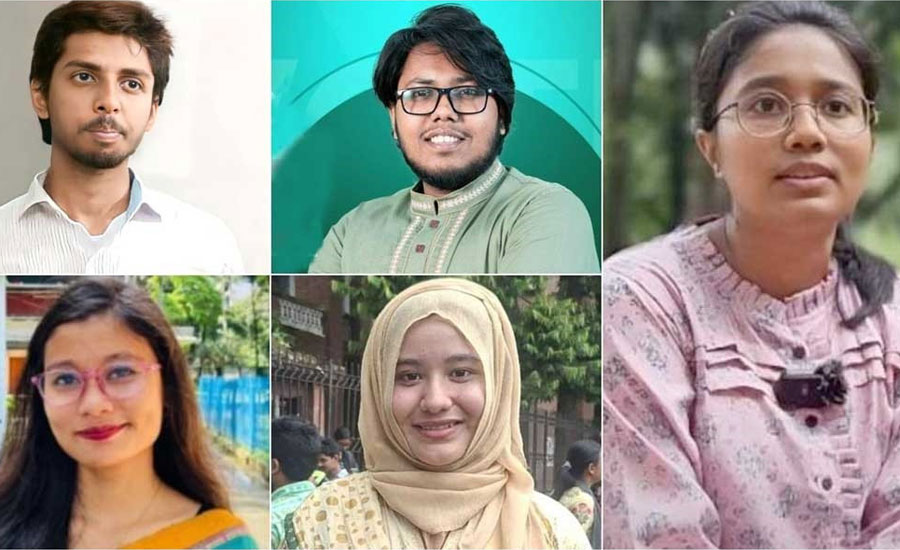 শিবির প্যানেলের বাইরে পাঁচ পদে জয়ী যারা