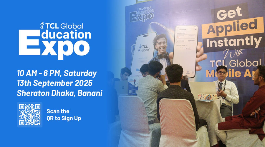 বিদেশে পড়াশোনার সুযোগ তৈরিতে টিসিএল গ্লোবাল এডুকেশন এক্সপো আয়োজন 