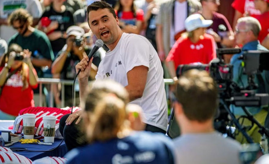 ট্রাম্পের প্রচারণা চালানো চার্লি কার্ককে বিশ্ববিদ্যালয়ে গুলি করে হত্যা