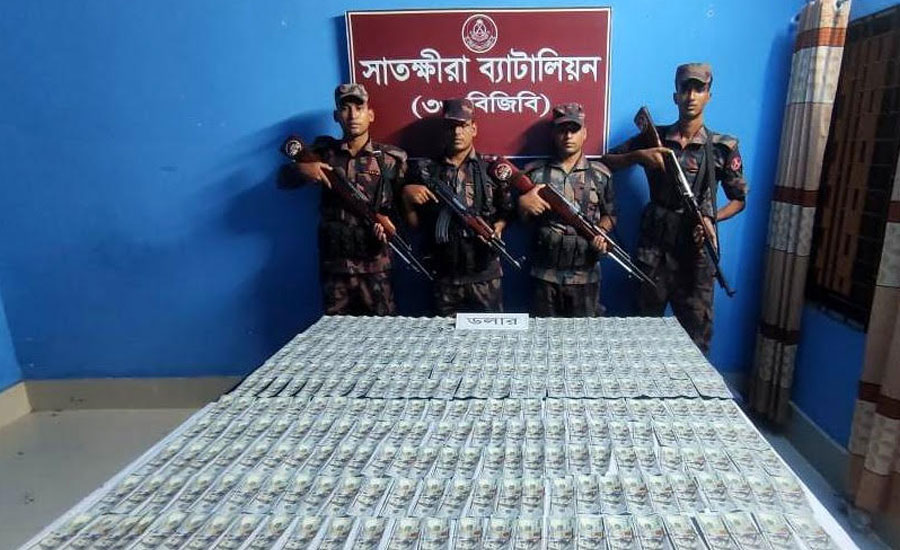 ভারতে পাচারের সময় সাতক্ষীরা সীমান্ত থেকে ৩০ হাজার মার্কিন ডলার জব্দ করেছে বিজিবি 