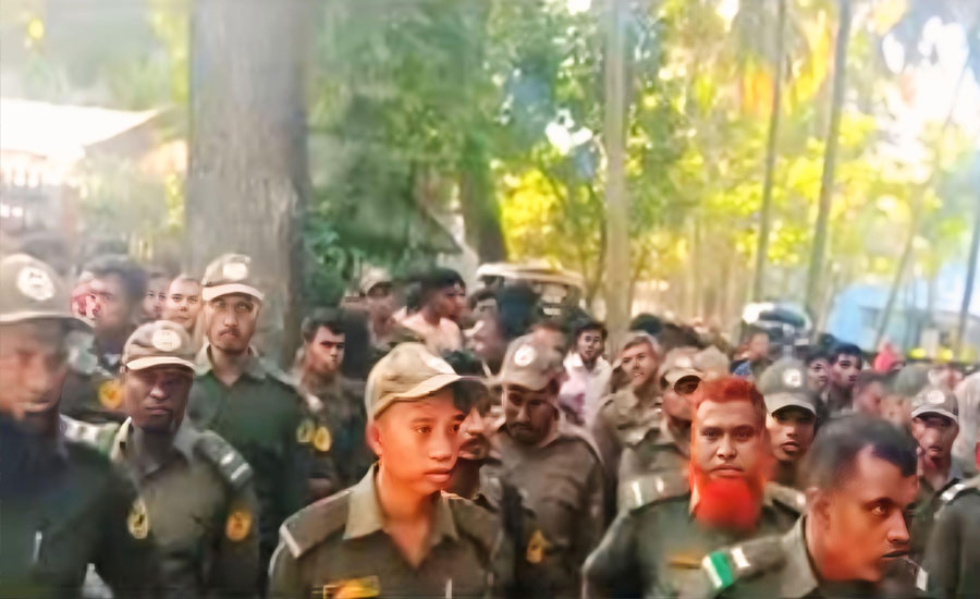 শিবগঞ্জে ৬২টি মন্দির পাহাড়ায় ৩৮৮ জন আনসার সদস্য 
