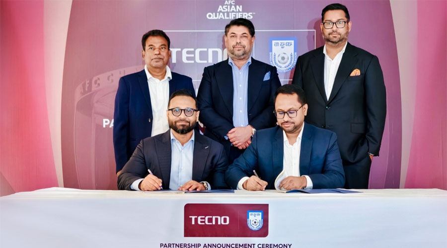 এএফসি এশিয়ান কোয়ালিফায়ারে বাংলাদেশ বনাম হংকং ম্যাচের টাইটেল স্পনসর টেকনো