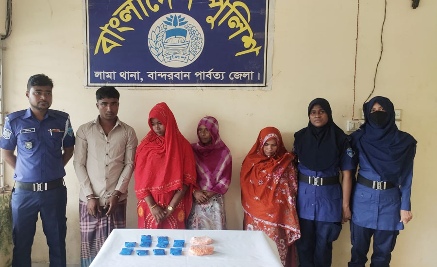 লামায় ৫০০০ পিস ইয়াবা সহ ৪ জন গ্রেফতার 