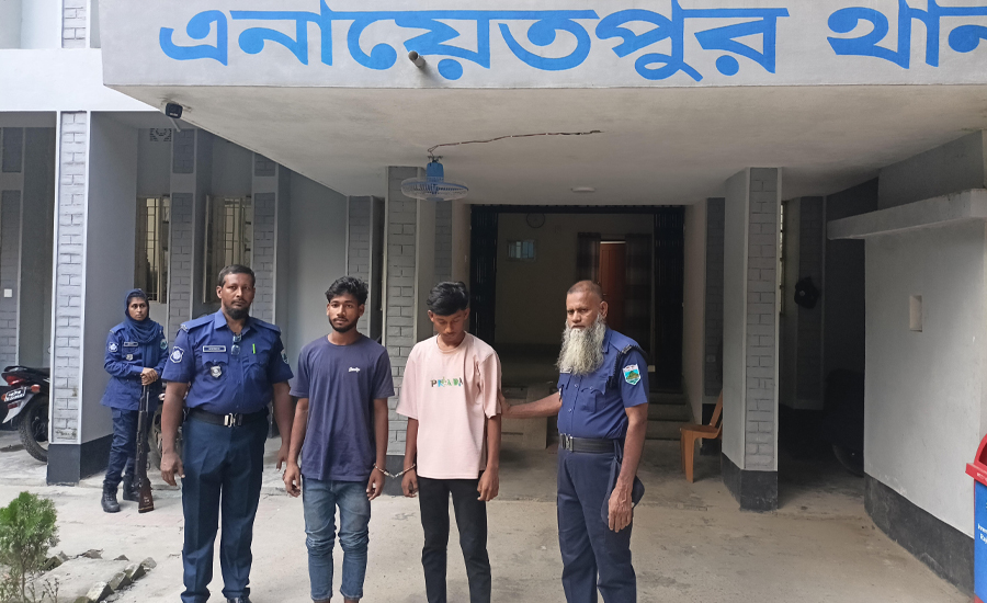 এনায়েতপুরে জুলাই আন্দোলনে নিহত শহীদ ইয়াহিয়া হত্যা মামলার দুই আসামি গ্রেফতার