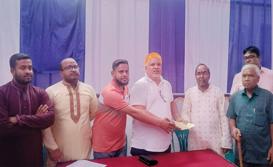 নাসিরনগরে পূজামন্ডপ পরিদর্শন করেন উপজেলা বিএনপি সভাপতি 