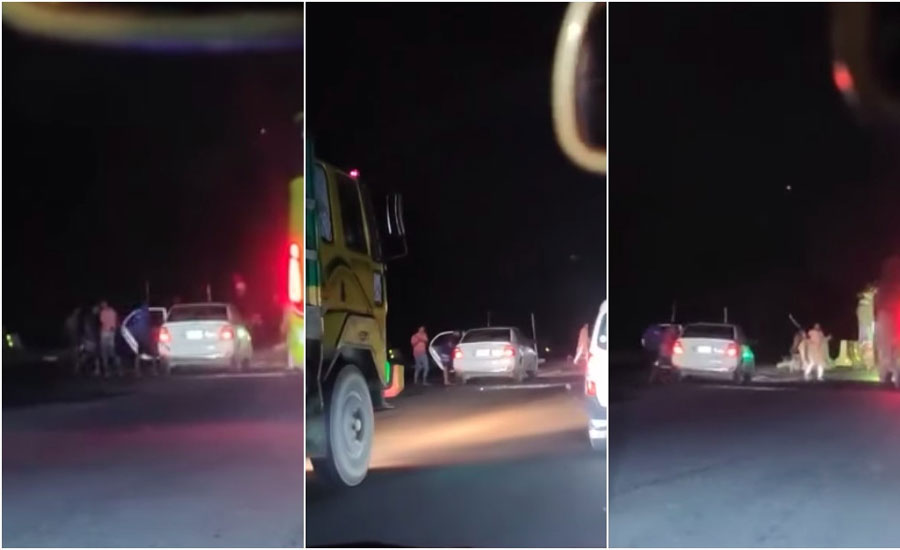 মহাসড়কে গাড়ি থামিয়ে দুর্ধর্ষ ডাকাতি, ভিডিও ভাইরাল