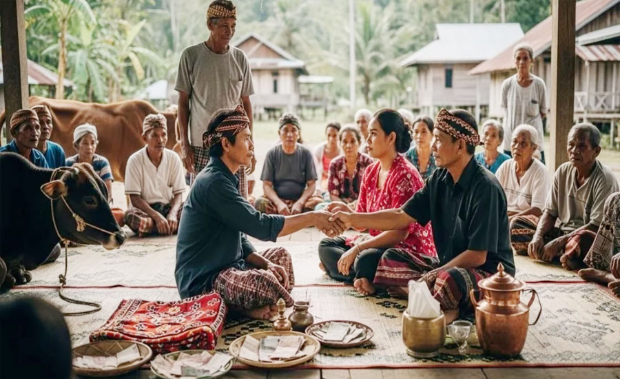 স্ত্রীকে প্রেমিকের হাতে তুলে দিয়ে বিনিময়ে গরু ও টাকা নিলেন স্বামী