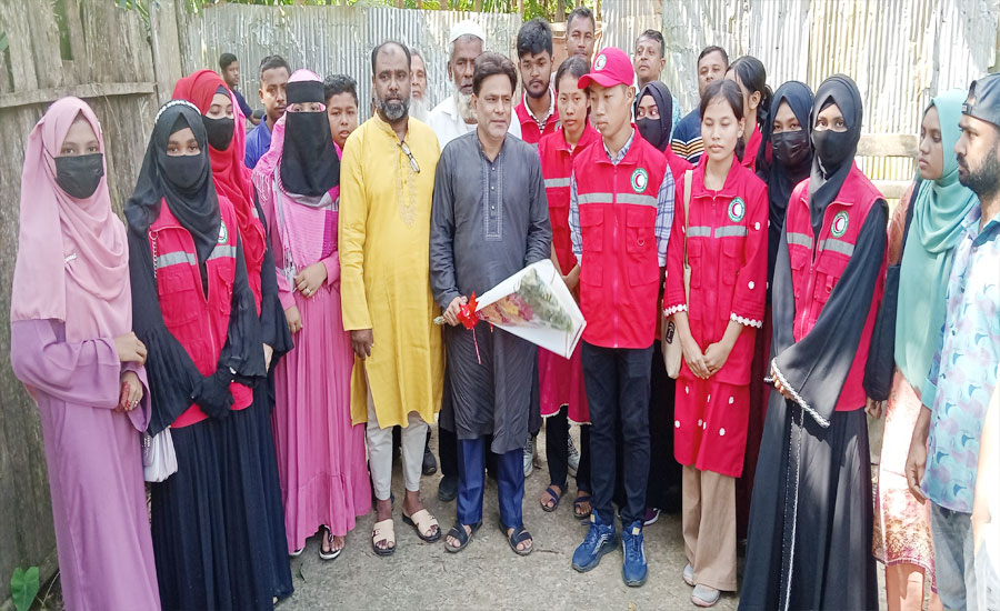 বাঘাইছড়ি ইউনিটের পক্ষ থেকে এস.এম. শফিউল আজমকে সংবর্ধনা প্রদান