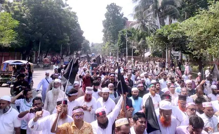 ‘সি আর আবরার, আর নেই দরকার’ স্লোগানে শিক্ষকদের পতাকা মিছিল