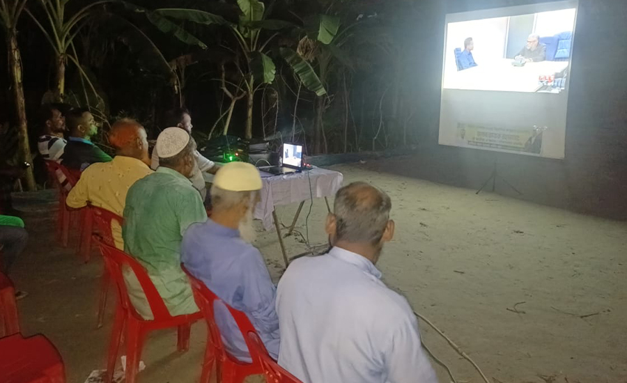 পিরোজপুরে তারেক রহমানের সাক্ষাৎকারের উন্মুক্ত গণ প্রদর্শনী
