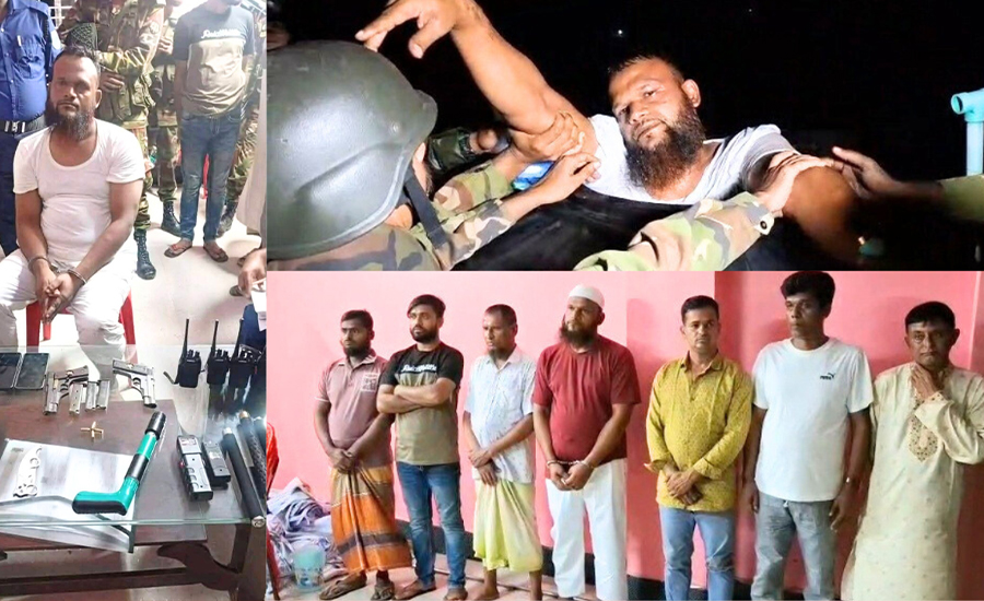 পানি ট্যাঙ্কেও লুকিয়ে রক্ষা হলো না সাবেক ছাত্রদল নেতা'র, সহযোগীসহ গ্রেপ্তার-৭