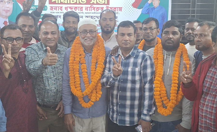 মধুখালীতে মিথ্যা হত্যা মামলায় বেকসুর খালাস, বিএনপি নেতাদের সম্বর্ধনা 