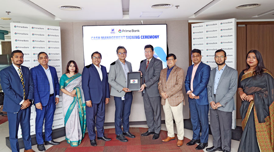প্রাইম ব্যাংকের ক্যাশ ম্যানেজমেন্ট সেবা গ্রহণ করবে এসএমসি