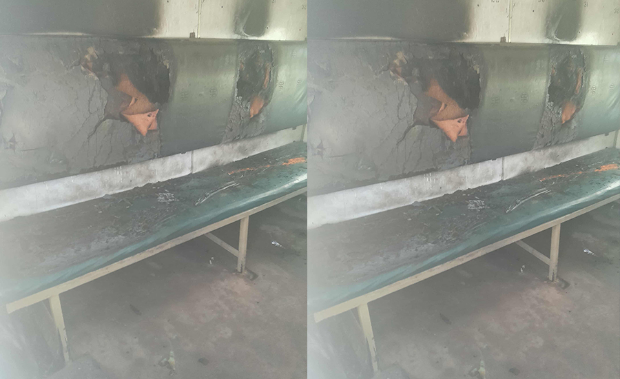 ময়মনসিংহ ট্রেনে আগুন দিয়েছে দুর্বৃত্তেরা