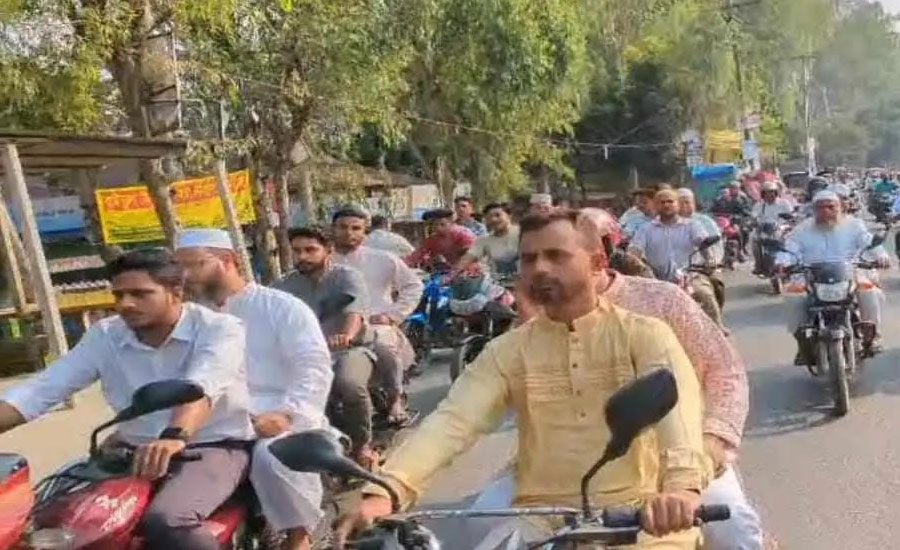 আওয়ামী লীগের লকডাউন ও  নাশকতার বিরুদ্ধে এনায়েতপুরে জামায়াতে ইসলামীর মহড়া 