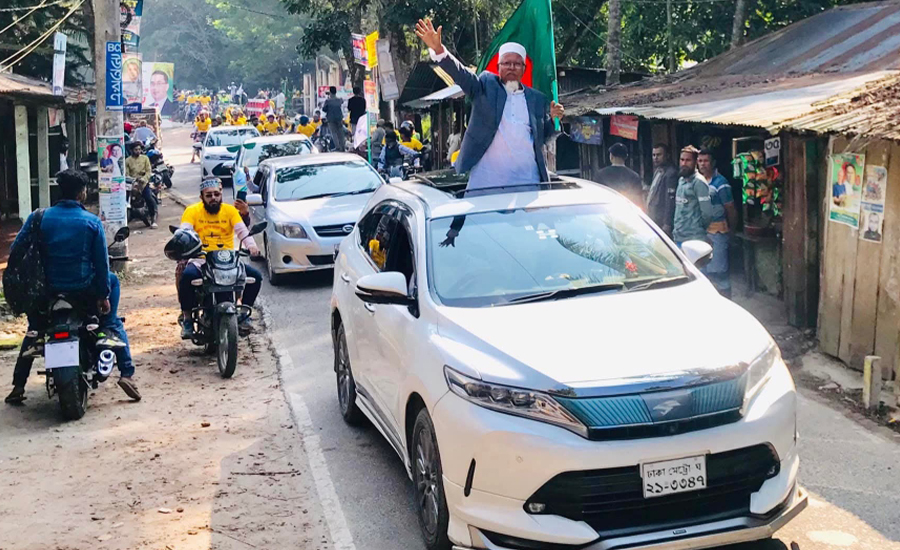 বরিশাল-২ আসনে জামায়াতে ইসলামীর ‘রাইড ফর জাস্টিস’ শোভাযাত্রায় মানুষের ঢল