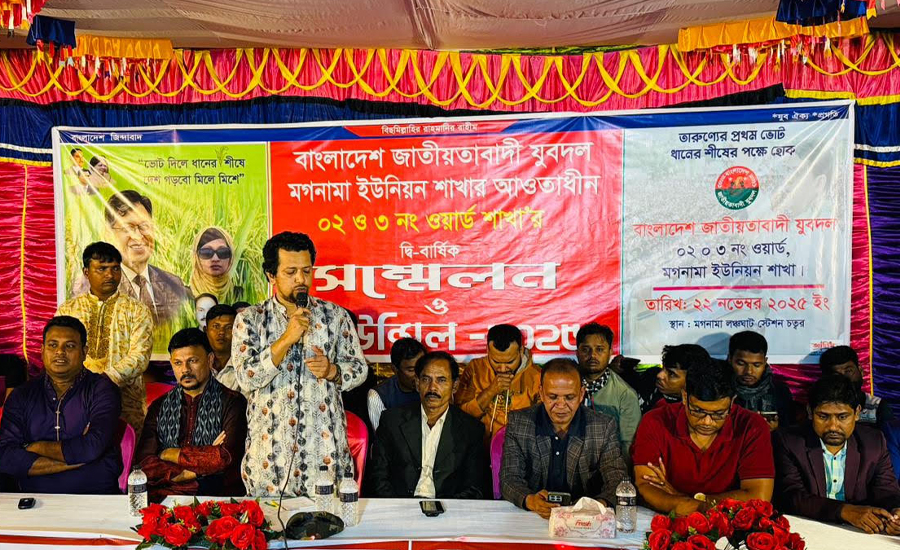 বাংলাদেশ জাতীয়তাবাদী যুবদল মগনামা ইউনিয়নের ২ ও ৩ নং ওয়ার্ডের দ্বি-বার্ষিক সম্মেলন ২০২৫ অনুষ্ঠিত 