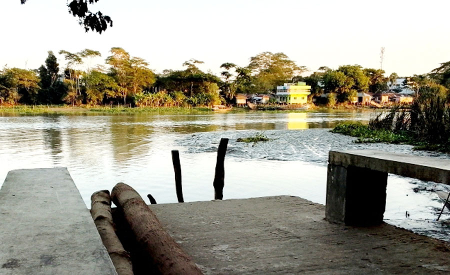 সাতলা খেয়াঘাটে বালুচর জেগে ট্রলার পারাপারে ভোগান্তি, নদী খননসহ টেকসই সমাধানের দাবি