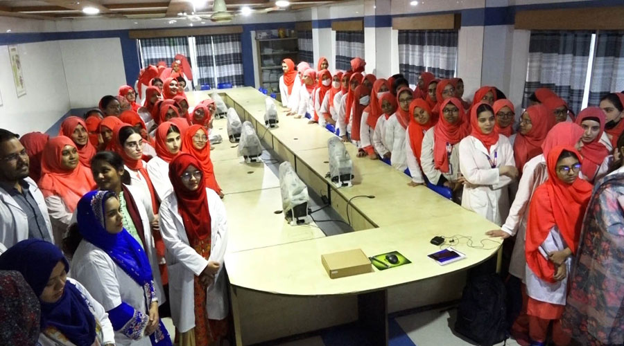 আদ্-দ্বীন মেডিকেল কলেজে থ্রি-ডি (3D) অ্যানিমেশন মনিটর উদ্বোধন