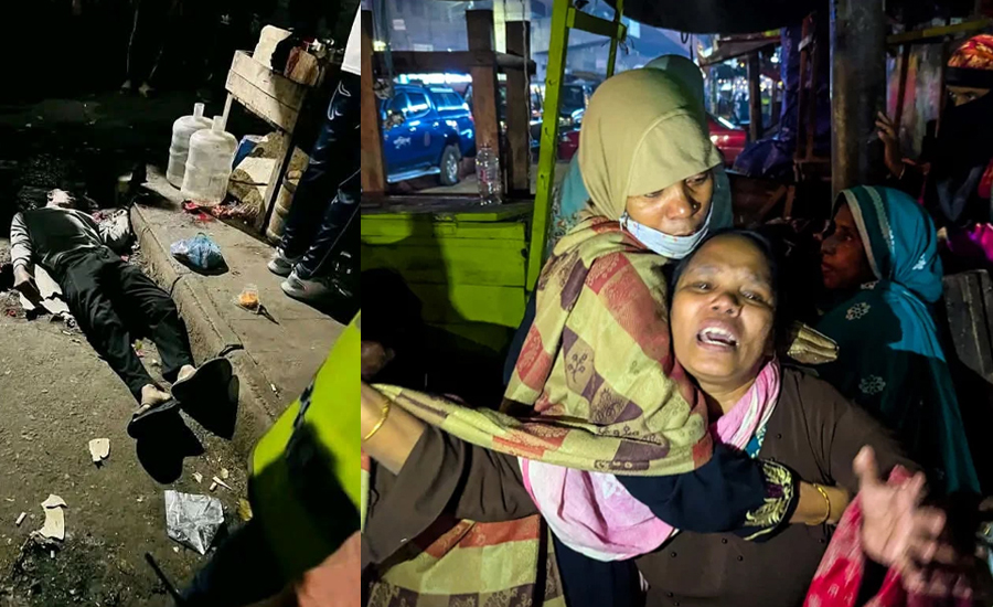ফ্লাইওভার থেকে ছোড়া বোমা বিস্ফোরণে যুবক নিহত
