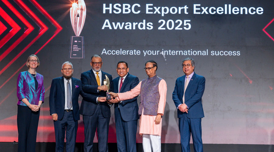 ষষ্ঠবারের মতো এইচএসবিসি এক্সপোর্ট এক্সিলেন্স অ্যাওয়ার্ড পেল ডিবিএল গ্রুপ