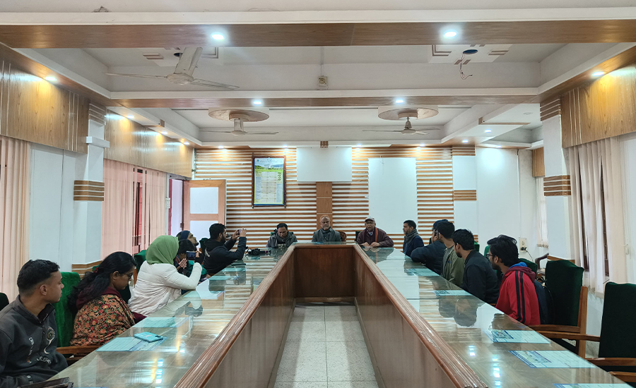 কৃষিগুচ্ছ ভর্তিচ্ছুদের ভোগান্তি কমাতে বাকৃবিতে 'বাউ এক্সাম হল ফাইন্ডার'