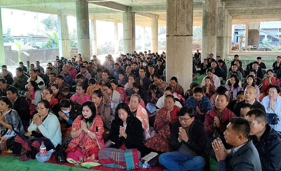 খাগড়াছড়িতে বেগম খালেদা জিয়ার পারলৌকিক শান্তি কামনায় বৌদ্ধ সম্প্রদায়ের ধর্মীয় অনুষ্ঠান