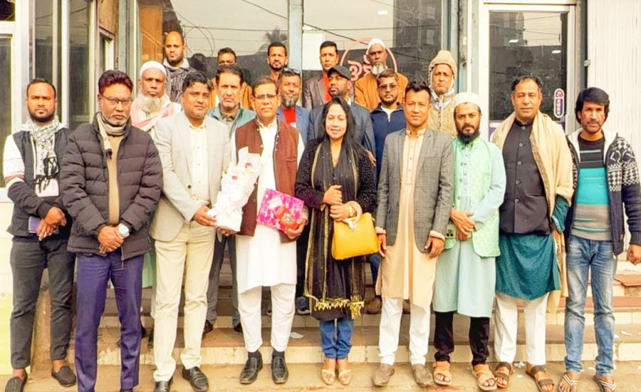নবীন প্রবীণ জনকল্যাণ সংস্থার নবনির্বাচিত কোষাধ্যক্ষ শওকত আলী ফকিরকে সংবর্ধনা