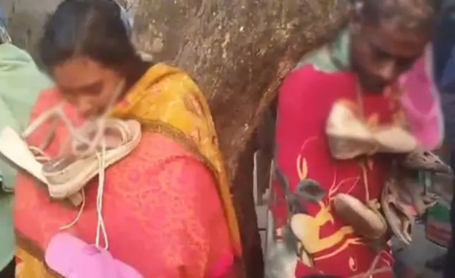 পরকীয়ার অভিযোগে যুবক-যুবতীকে মধ্যযুগীয় কায়দায় অমানবিক নির্যাতন